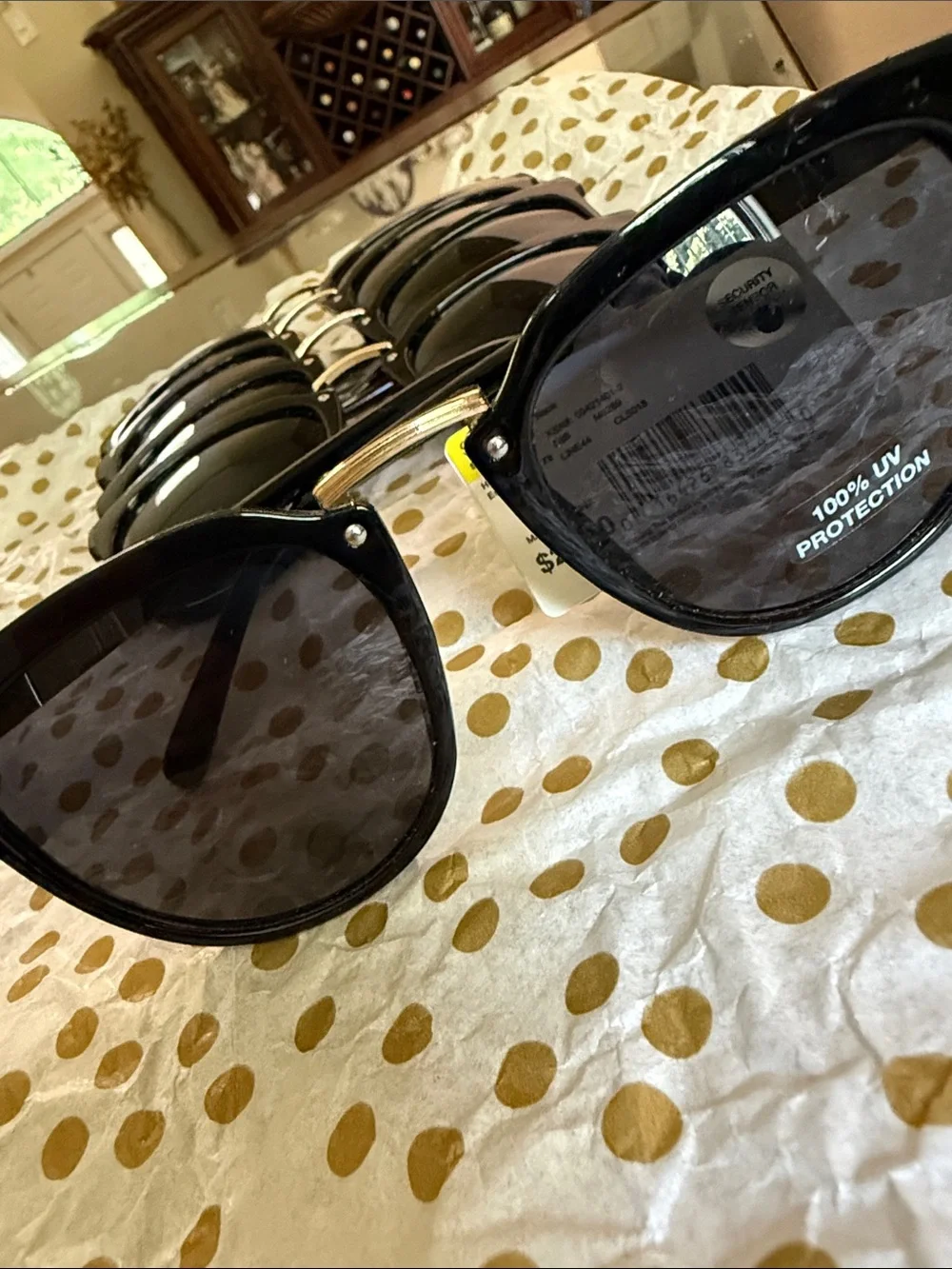 Sears Black Sunglasses Pack - Black Frames with Dark Lenses